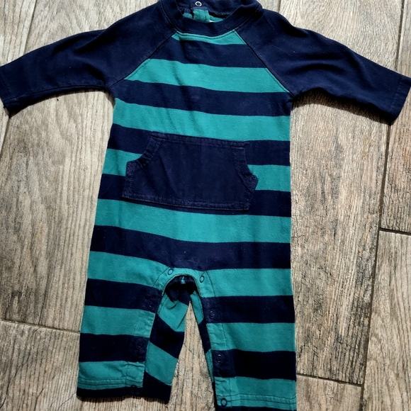 Gymboree Baby Boys 3-6 Rugby Striped Romper - Picture 2 of 8